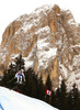 Patrick Kueng of Switzerland skiing men downhill race of Audi FIS Alpine skiing World cup in Val Gardena, Italy. Men downhill race of Audi FIS Alpine skiing World cup season 2014-2015, was held on Friday, 19th of December 2014 on famous Saslong course in Val Gardena, Italy.
