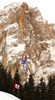 Patrick Kueng of Switzerland skiing men downhill race of Audi FIS Alpine skiing World cup in Val Gardena, Italy. Men downhill race of Audi FIS Alpine skiing World cup season 2014-2015, was held on Friday, 19th of December 2014 on famous Saslong course in Val Gardena, Italy.
