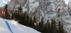 Andrej Sporn of Slovenia skiing men downhill race of Audi FIS Alpine skiing World cup in Val Gardena, Italy. Men downhill race of Audi FIS Alpine skiing World cup season 2014-2015, was held on Friday, 19th of December 2014 on famous Saslong course in Val Gardena, Italy.
