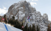 Ralph Weber of Switzerland skiing men downhill race of Audi FIS Alpine skiing World cup in Val Gardena, Italy. Men downhill race of Audi FIS Alpine skiing World cup season 2014-2015, was held on Friday, 19th of December 2014 on famous Saslong course in Val Gardena, Italy.

