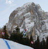 Martin Cater of Slovenia skiing men downhill race of Audi FIS Alpine skiing World cup in Val Gardena, Italy. Men downhill race of Audi FIS Alpine skiing World cup season 2014-2015, was held on Friday, 19th of December 2014 on famous Saslong course in Val Gardena, Italy.
