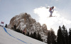 Carlo Janka of Switzerland skiing men downhill race of Audi FIS Alpine skiing World cup in Val Gardena, Italy. Men downhill race of Audi FIS Alpine skiing World cup season 2014-2015, was held on Friday, 19th of December 2014 on famous Saslong course in Val Gardena, Italy.
