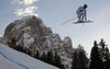 Hans Olsson of Sweden skiing men downhill race of Audi FIS Alpine skiing World cup in Val Gardena, Italy. Men downhill race of Audi FIS Alpine skiing World cup season 2014-2015, was held on Friday, 19th of December 2014 on famous Saslong course in Val Gardena, Italy.
