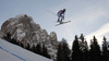 Marc Gisin of Switzerland skiing men downhill race of Audi FIS Alpine skiing World cup in Val Gardena, Italy. Men downhill race of Audi FIS Alpine skiing World cup season 2014-2015, was held on Friday, 19th of December 2014 on famous Saslong course in Val Gardena, Italy.
