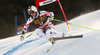 Third placed Hannes Reichelt of Austria skiing men super-g race of Audi FIS Alpine skiing World cup in Val Gardena, Italy. Men super-g race of Audi FIS Alpine skiing World cup season 2014-2015, was held on Saturday, 20th of December 2014 on famous Saslong course in Val Gardena, Italy.
