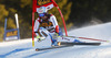 Didier Defago of Switzerland skiing men super-g race of Audi FIS Alpine skiing World cup in Val Gardena, Italy. Men super-g race of Audi FIS Alpine skiing World cup season 2014-2015, was held on Saturday, 20th of December 2014 on famous Saslong course in Val Gardena, Italy.
