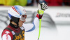Sixth placed Carlo Janka of Switzerland reacts in finish of the men super-g race of Audi FIS Alpine skiing World cup in Val Gardena, Italy. Men super-g race of Audi FIS Alpine skiing World cup season 2014-2015, was held on Saturday, 20th of December 2014 on famous Saslong course in Val Gardena, Italy.
