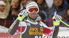 Fourth placed Vincent Kriechmayr of Austria reacts in finish of the men super-g race of Audi FIS Alpine skiing World cup in Val Gardena, Italy. Men super-g race of Audi FIS Alpine skiing World cup season 2014-2015, was held on Saturday, 20th of December 2014 on famous Saslong course in Val Gardena, Italy.
