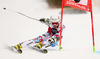 Thomas Fanara of France skiing in the first run of the men giant slalom race of Audi FIS Alpine skiing World cup in Alta Badia, Italy. Men giant slalom race of Audi FIS Alpine skiing World cup season 2014-2015, was held on Sunday, 21st of December 2014 on Gran Risa course in Alta Badia, Italy.
