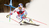 Alexis Pinturault of France skiing in the first run of the men giant slalom race of Audi FIS Alpine skiing World cup in Alta Badia, Italy. Men giant slalom race of Audi FIS Alpine skiing World cup season 2014-2015, was held on Sunday, 21st of December 2014 on Gran Risa course in Alta Badia, Italy.
