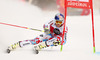 Alexis Pinturault of France skiing in the first run of the men giant slalom race of Audi FIS Alpine skiing World cup in Alta Badia, Italy. Men giant slalom race of Audi FIS Alpine skiing World cup season 2014-2015, was held on Sunday, 21st of December 2014 on Gran Risa course in Alta Badia, Italy.
