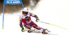 Henrik Kristoffersen of Norway skiing in the first run of the men giant slalom race of Audi FIS Alpine skiing World cup in Alta Badia, Italy. Men giant slalom race of Audi FIS Alpine skiing World cup season 2014-2015, was held on Sunday, 21st of December 2014 on Gran Risa course in Alta Badia, Italy.
