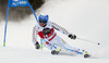 Matts Olsson of Sweden skiing in the first run of the men giant slalom race of Audi FIS Alpine skiing World cup in Alta Badia, Italy. Men giant slalom race of Audi FIS Alpine skiing World cup season 2014-2015, was held on Sunday, 21st of December 2014 on Gran Risa course in Alta Badia, Italy.
