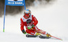 Roberto Nani of Italy skiing in the first run of the men giant slalom race of Audi FIS Alpine skiing World cup in Alta Badia, Italy. Men giant slalom race of Audi FIS Alpine skiing World cup season 2014-2015, was held on Sunday, 21st of December 2014 on Gran Risa course in Alta Badia, Italy.
