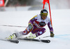 Kjetil Jansrud of Norway skiing in the first run of the men giant slalom race of Audi FIS Alpine skiing World cup in Alta Badia, Italy. Men giant slalom race of Audi FIS Alpine skiing World cup season 2014-2015, was held on Sunday, 21st of December 2014 on Gran Risa course in Alta Badia, Italy.
