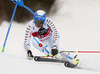 Andre Myhrer of Sweden skiing in the first run of the men giant slalom race of Audi FIS Alpine skiing World cup in Alta Badia, Italy. Men giant slalom race of Audi FIS Alpine skiing World cup season 2014-2015, was held on Sunday, 21st of December 2014 on Gran Risa course in Alta Badia, Italy.
