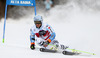Dominik Schwaiger of Germany skiing in the first run of the men giant slalom race of Audi FIS Alpine skiing World cup in Alta Badia, Italy. Men giant slalom race of Audi FIS Alpine skiing World cup season 2014-2015, was held on Sunday, 21st of December 2014 on Gran Risa course in Alta Badia, Italy.
