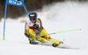 Marcus Monsen of Norway skiing in the first run of the men giant slalom race of Audi FIS Alpine skiing World cup in Alta Badia, Italy. Men giant slalom race of Audi FIS Alpine skiing World cup season 2014-2015, was held on Sunday, 21st of December 2014 on Gran Risa course in Alta Badia, Italy.
