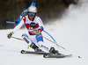Elia Zurbriggen of Switzerland skiing in the first run of the men giant slalom race of Audi FIS Alpine skiing World cup in Alta Badia, Italy. Men giant slalom race of Audi FIS Alpine skiing World cup season 2014-2015, was held on Sunday, 21st of December 2014 on Gran Risa course in Alta Badia, Italy.
