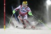 Marcel Hirscher of Austria in action during men Slalom of the Val d Isere FIS Ski Alpine World Cup at the Canalone Miramonti in Madonna di Campiglio, Italy on 2014/12/22.
