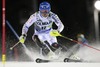 Andre Myhrer of Sweden in action during men Slalom of the Val d Isere FIS Ski Alpine World Cup at the Canalone Miramonti in Madonna di Campiglio, Italy on 2014/12/22.

