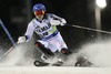 Jens Byggmark of Sweden in action during men Slalom of the Val d Isere FIS Ski Alpine World Cup at the Canalone Miramonti in Madonna di Campiglio, Italy on 2014/12/22.
