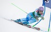 Tina Maze of Slovenia in action during 1st run of Ladies Giant Slalom of the Kuehtai FIS Ski Alpine World Cup at the Hohe Mut Course in Kuehtai, Austria on 2014/12/28.
