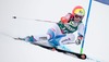 Dominique Gisin of Switzerland in action during 1st run of Ladies Giant Slalom of the Kuehtai FIS Ski Alpine World Cup at the Hohe Mut Course in Kuehtai, Austria on 2014/12/28.
