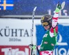 Anna Fenninger of Austria reacts after 2nd run of Ladies Giant Slalom of the Kuehtai FIS Ski Alpine World Cup at the Hohe Mut Course in Kuehtai, Austria on 2014/12/28.
