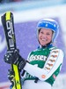 Winner Sara Hector of Sweden celebrates on Podium during the award ceremony afterLadies Giant Slalom of the Kuehtai FIS Ski Alpine World Cup at the Hohe Mut Course in Kuehtai, Austria on 2014/12/28.
