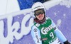 Viktoria Rebensburg of Germany reacts after 2nd run of Ladies Giant Slalom of the Kuehtai FIS Ski Alpine World Cup at the Hohe Mut Course in Kuehtai, Austria on 2014/12/28.
