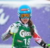 Elisabeth Goergl of Austria reacts after 2nd run of Ladies Giant Slalom of the Kuehtai FIS Ski Alpine World Cup at the Hohe Mut Course in Kuehtai, Austria on 2014/12/28.
