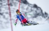 Nicole Hosp of Austria in action during 1st run of Ladies Slalom of the Kuehtai FIS Ski Alpine World Cup at the Hohe Mut Course in Kuehtai, Austria on 2014/12/29.
