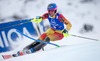 Marie-Michele Gagnon of Canada in action during 1st run of Ladies Slalom of the Kuehtai FIS Ski Alpine World Cup at the Hohe Mut Course in Kuehtai, Austria on 2014/12/29.
