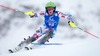 Taina Barioz of France in action during 1st run of Ladies Slalom of the Kuehtai FIS Ski Alpine World Cup at the Hohe Mut Course in Kuehtai, Austria on 2014/12/29.
