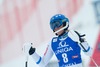 Anna Swenn-Larsson of Sweden reacts after 2nd run of Ladies Giant Slalom of the Kuehtai FIS Ski Alpine World Cup at the Hohe Mut Course in Kuehtai, Austria on 2014/12/29.
