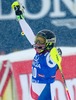 Wendy Holdener of Switzerland reacts after 2nd run of Ladies Giant Slalom of the Kuehtai FIS Ski Alpine World Cup at the Hohe Mut Course in Kuehtai, Austria on 2014/12/29.
