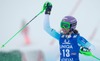 Sarka Strachova of Czech Republic reacts after 2nd run of Ladies Giant Slalom of the Kuehtai FIS Ski Alpine World Cup at the Hohe Mut Course in Kuehtai, Austria on 2014/12/29.
