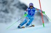 Tina Maze of Slovenia in action during 1st run of Ladies Slalom of the Kuehtai FIS Ski Alpine World Cup at the Hohe Mut Course in Kuehtai, Austria on 2014/12/29.
