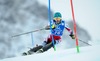 Carmen Thalmann of Austria in action during 1st run of Ladies Slalom of the Kuehtai FIS Ski Alpine World Cup at the Hohe Mut Course in Kuehtai, Austria on 2014/12/29.
