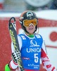 Nicole Hosp of Austria reacts after 2nd run of Ladies Giant Slalom of the Kuehtai FIS Ski Alpine World Cup at the Hohe Mut Course in Kuehtai, Austria on 2014/12/29.
