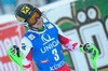 Kathrin Zettel of Austria reacts after 2nd run of Ladies Giant Slalom of the Kuehtai FIS Ski Alpine World Cup at the Hohe Mut Course in Kuehtai, Austria on 2014/12/29.
