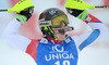 Wendy Holdener of Switzerland reacts after 2nd run of Ladies Giant Slalom of the Kuehtai FIS Ski Alpine World Cup at the Hohe Mut Course in Kuehtai, Austria on 2014/12/29.
