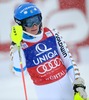 Frida Hansdotter of Sweden reacts after 2nd run of Ladies Giant Slalom of the Kuehtai FIS Ski Alpine World Cup at the Hohe Mut Course in Kuehtai, Austria on 2014/12/29.
