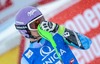Tina Maze of Slovenia reacts after 2nd run of Ladies Giant Slalom of the Kuehtai FIS Ski Alpine World Cup at the Hohe Mut Course in Kuehtai, Austria on 2014/12/29.
