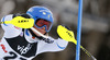 Nathalie Eklund of Sweden skiing in the first run of the women slalom race of Audi FIS Alpine skiing World cup on Sljeme above Zagreb, Croatia. Women Snow Queen Trophy slalom race of Audi FIS Alpine skiing World cup season 2014-2015, was held on Sunday, 4th of January 2015 on Sljeme above Zagreb, Croatia.
