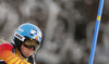 Erin Mielzynski of Canada skiing in the first run of the women slalom race of Audi FIS Alpine skiing World cup on Sljeme above Zagreb, Croatia. Women Snow Queen Trophy slalom race of Audi FIS Alpine skiing World cup season 2014-2015, was held on Sunday, 4th of January 2015 on Sljeme above Zagreb, Croatia.
