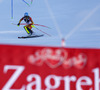 Sixth placed Erin Mielzynski of Canada skiing in the second run of the women slalom race of Audi FIS Alpine skiing World cup on Sljeme above Zagreb, Croatia. Women Snow Queen Trophy slalom race of Audi FIS Alpine skiing World cup season 2014-2015, was held on Sunday, 4th of January 2015 on Sljeme above Zagreb, Croatia.
