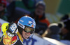 Sixth placed Erin Mielzynski of Canada reacts in the finish of the second run of the women slalom race of Audi FIS Alpine skiing World cup on Sljeme above Zagreb, Croatia. Women Snow Queen Trophy slalom race of Audi FIS Alpine skiing World cup season 2014-2015, was held on Sunday, 4th of January 2015 on Sljeme above Zagreb, Croatia.
