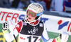 Michelle Gisin of Switzerland reacts in the finish of the second run of the women slalom race of Audi FIS Alpine skiing World cup on Sljeme above Zagreb, Croatia. Women Snow Queen Trophy slalom race of Audi FIS Alpine skiing World cup season 2014-2015, was held on Sunday, 4th of January 2015 on Sljeme above Zagreb, Croatia.
